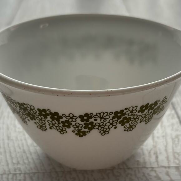 Vintage Set of 2 Cups Corelle Green Crazy Daisy Hook Handles - Picture 9 of 9